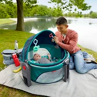 On-the-Go Portable Baby Dome - Aqua Pixels