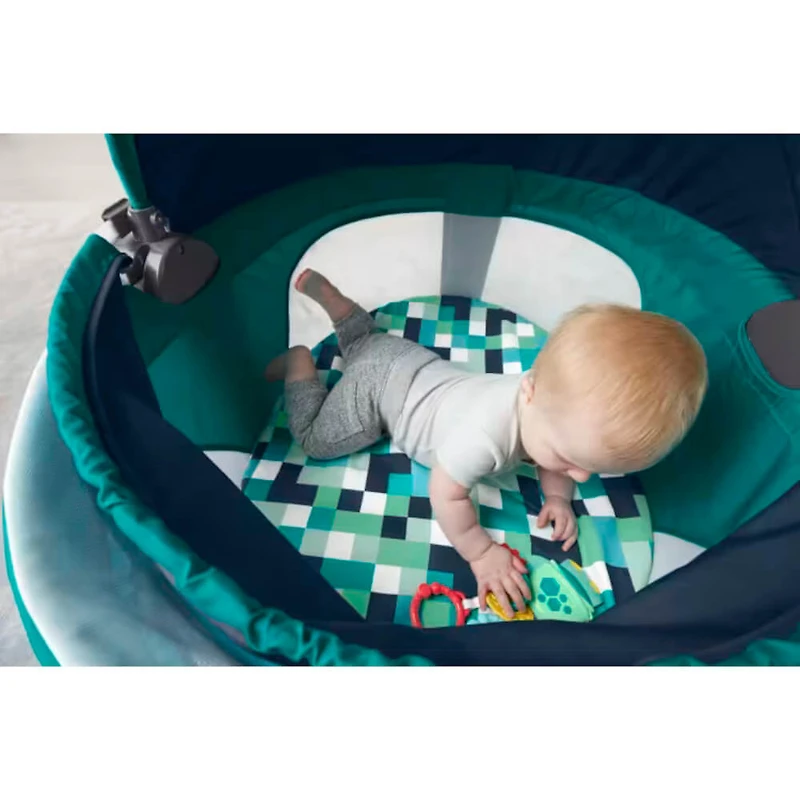On-the-Go Portable Baby Dome - Aqua Pixels