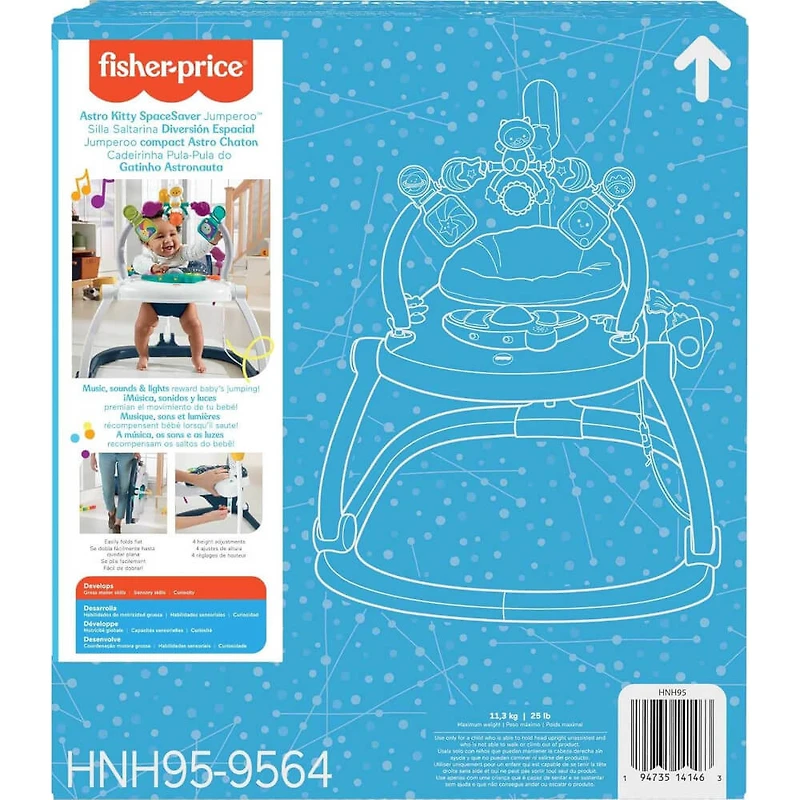 Baby Bouncer Jumperoo Astro Kitty Activity Center