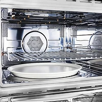 24 inch Olienna Espresso Series Black Stainless Electric Single Wall Oven