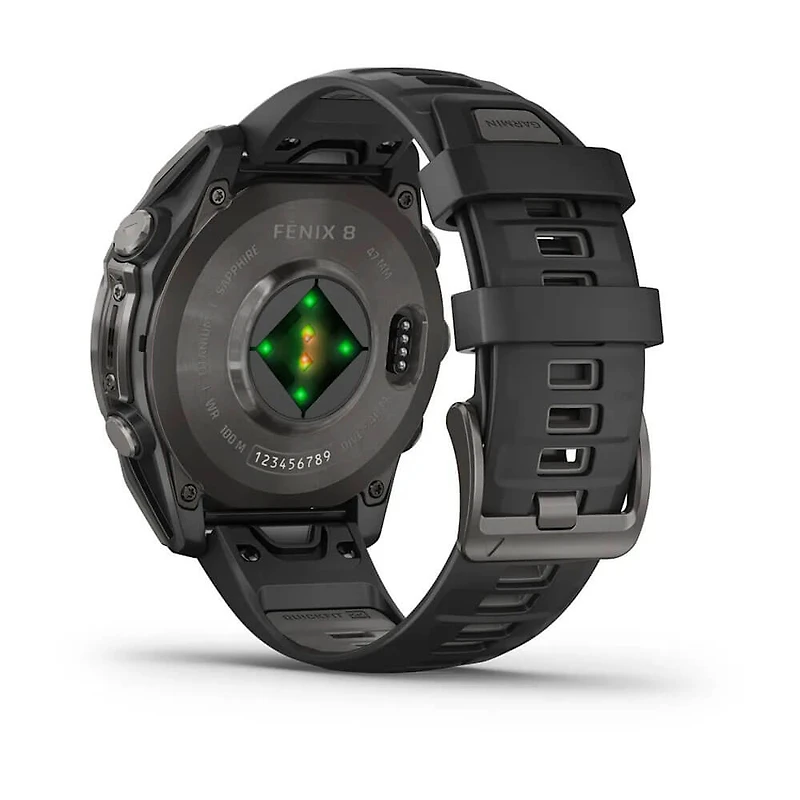 Fenix 8 AMOLED 47mm Smart Watch - Carbon Gray and Black / Pebble Gray