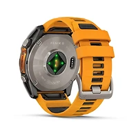 Fenix 8 AMOLED 51mm Smart Watch - Titanium and Spark Orange / Graphite