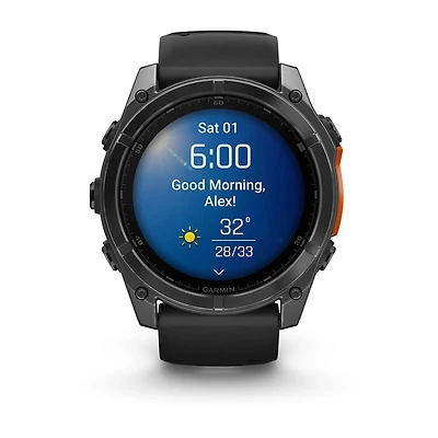 Fenix 8 AMOLED 51mm Smart Watch - Slate Gray / Black