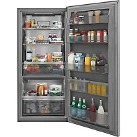 19 Cu. Ft. Stainless Single-Door Refrigerator