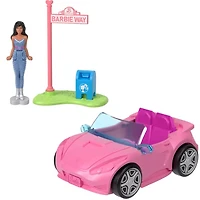 Barbie Mini BarbieLand 4-Pack & Vehicle Set