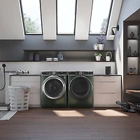 5.5 Cu. Ft. Jade Green Front Load Smart Steam Washer