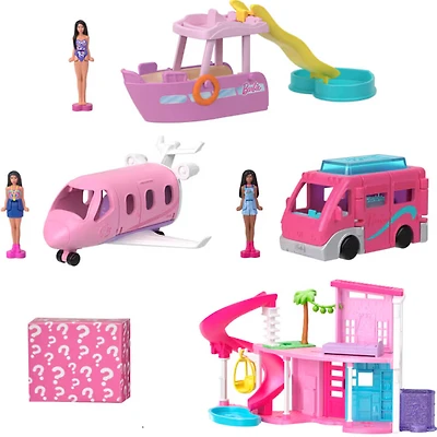 Barbie Mini Barbieland Dreamhouse & 3-Vehicle Playset