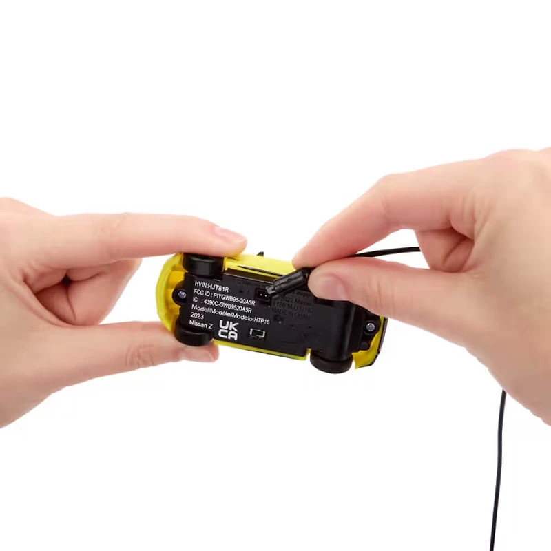 Hot Wheels 1:64 Scale Nissan Z Battery-Powered RC Car - Yellow