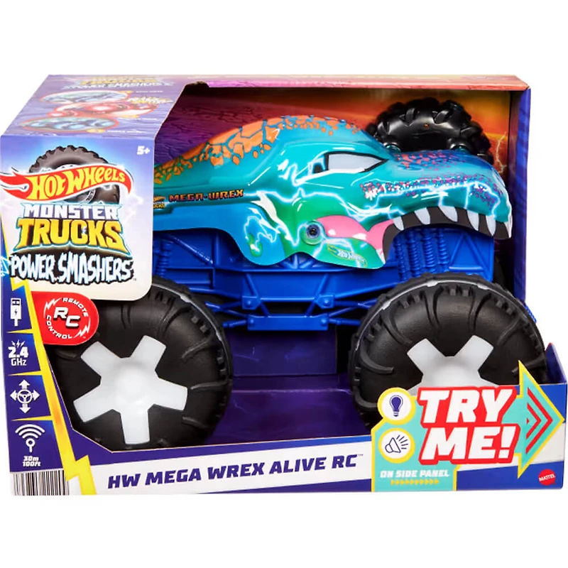 Hot Wheels Monster Trucks Power Smashers - MEGA-Wrex Alive RC