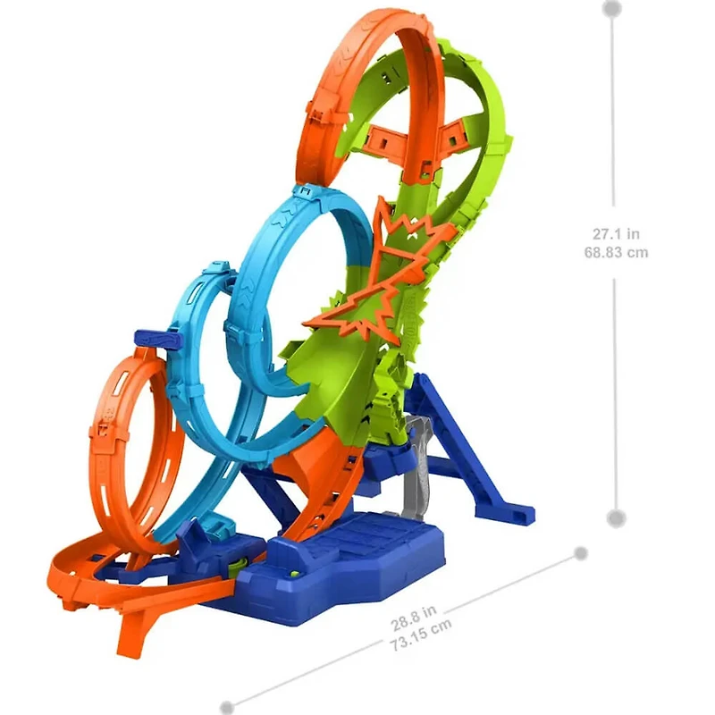 Hot Wheels Action 4-Loop Crash Out Track Set
