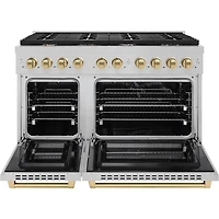 6.7 Cu. Ft. Stainless Steel Freestanding Double Oven Dual Fuel Range