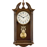 Saybrook Brown Cherry Chime Wall Clock - OPEN BOX