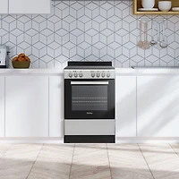 2.05 Cu. Ft. Stainless Freestanding Electric Range