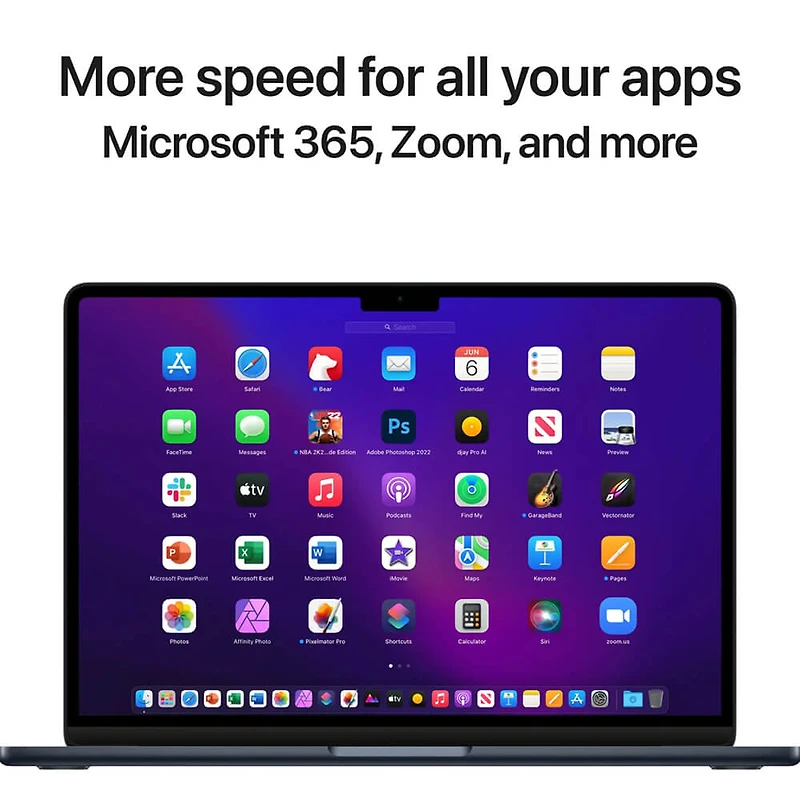 13.6 inch MacBook Air - M2 Chip - 8GB/512GB (Mid 2022, Midnight) - Recertified