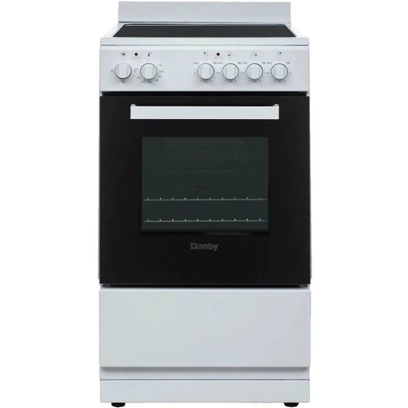 2.05 Cu. Ft. White Freestanding Electric Range