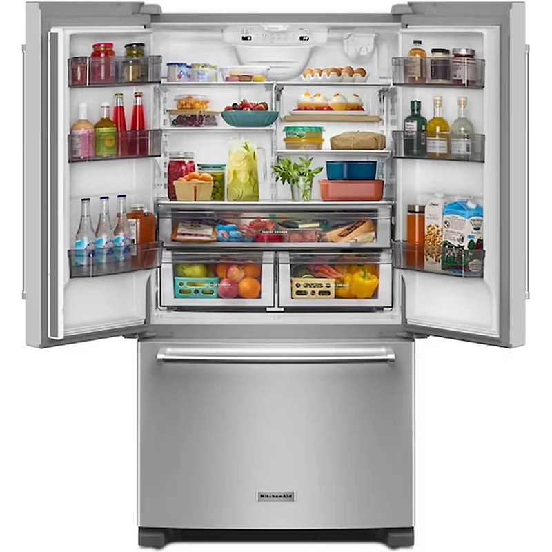 20 Cu. Ft. Stainless 3-Door French Door Counter Depth Refrigerator