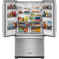 20 Cu. Ft. Stainless 3-Door French Door Counter Depth Refrigerator