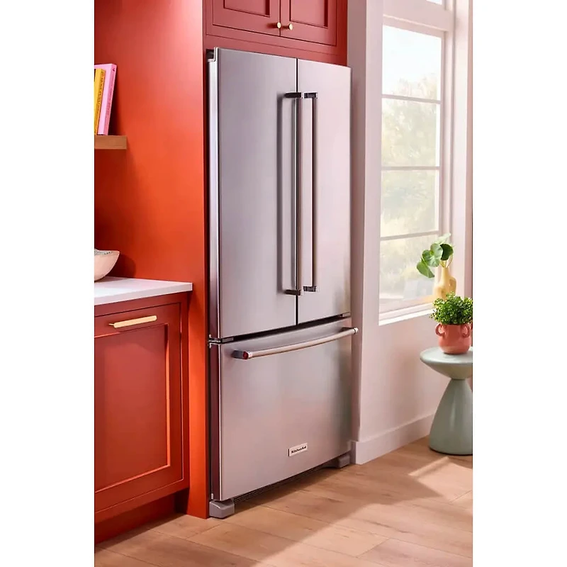 20 Cu. Ft. Stainless 3-Door French Door Counter Depth Refrigerator