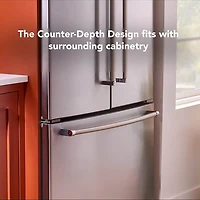 20 Cu. Ft. Stainless 3-Door French Door Counter Depth Refrigerator