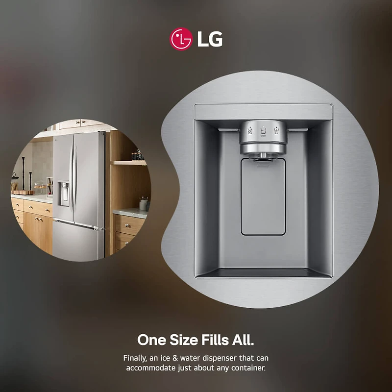 26 Cu. Ft. Stainless Counter-Depth French Door Smart Refrigerator