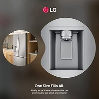 26 Cu. Ft. Stainless Counter-Depth French Door Smart Refrigerator