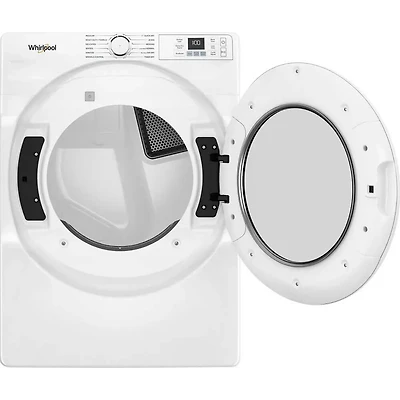 7.4 Cu. Ft. White Front Load Smart Electric Dryer