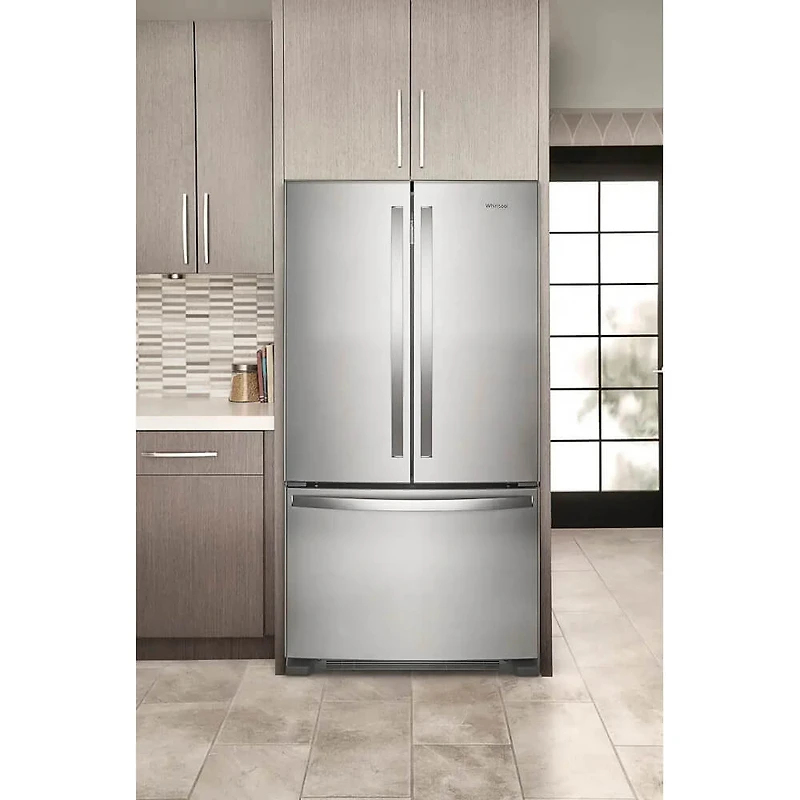 25.2 Cu. Ft. Stainless 3-Door French Door Smart Refrigerator