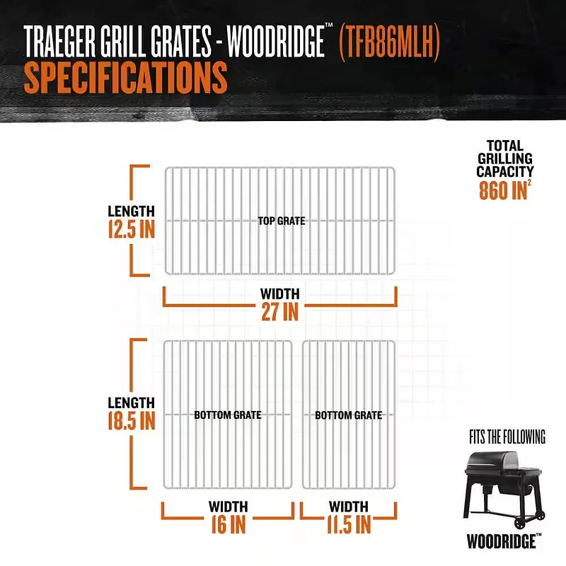 Woodridge Black Wood Pellet Grill