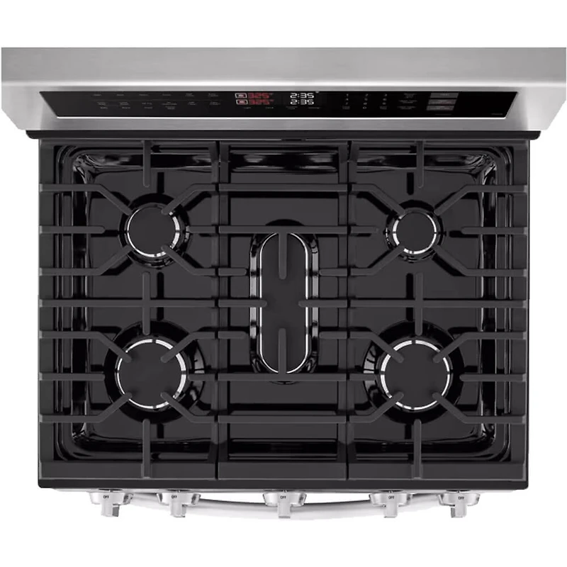 6.9 Cu. Ft. Stainless Freestanding Smart Double Oven Gas Range