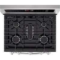 6.9 Cu. Ft. Stainless Freestanding Smart Double Oven Gas Range