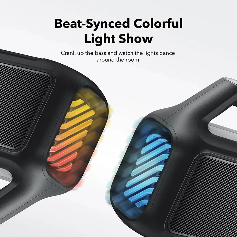 Boom 2 Portable Bluetooth Speaker for Bass - Black