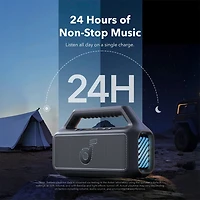 Boom 2 Portable Bluetooth Speaker for Bass - Black