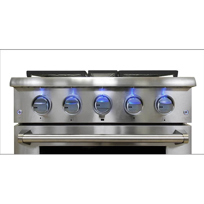 4.2 Cu. Ft. Stainless Freestanding Gas Range