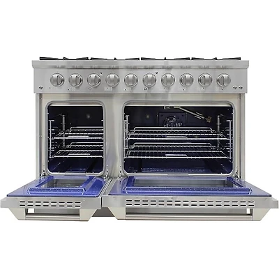 6.7 Cu. Ft. Stainless Freestanding Double Oven Gas Range