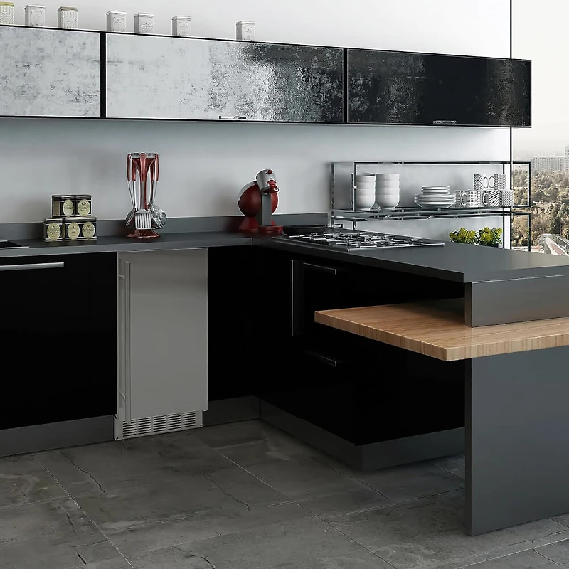 25 lbs Stainless Indoor Built-In Ice Maker