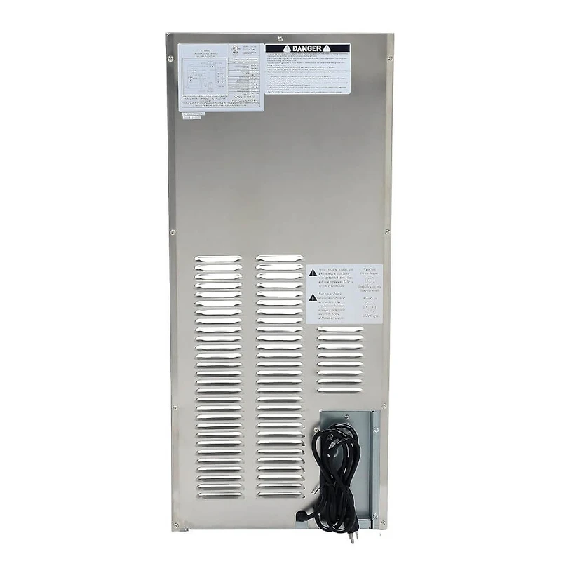 25 lbs. Stainless Outdoor Built-In Ice Maker