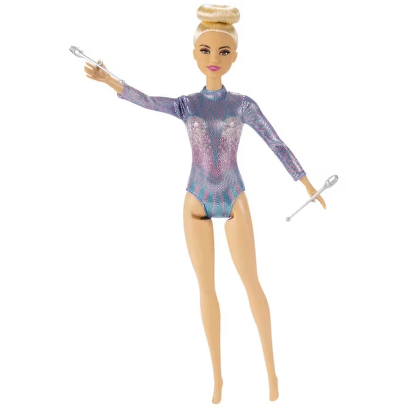 Barbie Rhythmic Gymnast Blonde with Leotard Doll