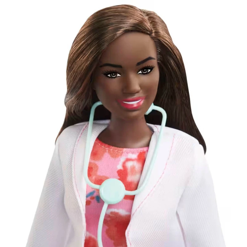 Barbie Doctor Brunette Hair Curvy Shape Doll