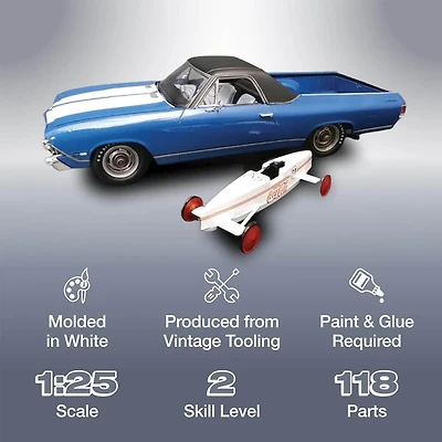 Coca-Cola 1968 Chevy El Camino 1:25 Scale Model Kit
