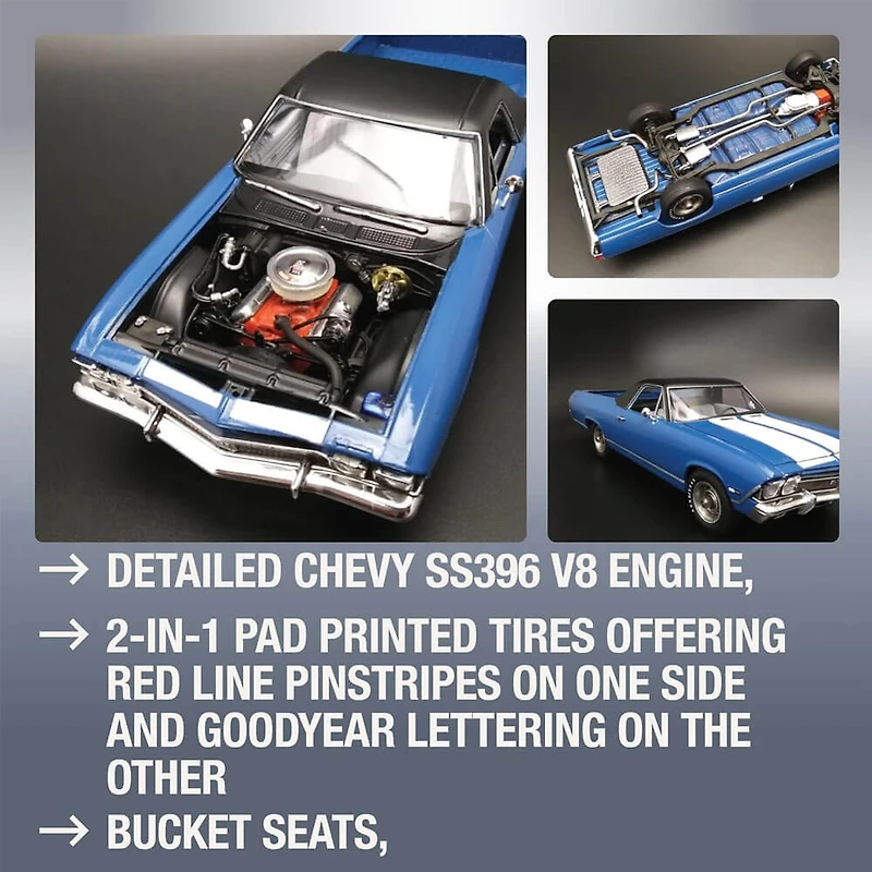 Coca-Cola 1968 Chevy El Camino 1:25 Scale Model Kit