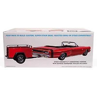 1968 Dodge Coronet Convertible w/ Trailer 1:25 Scale Model Kit