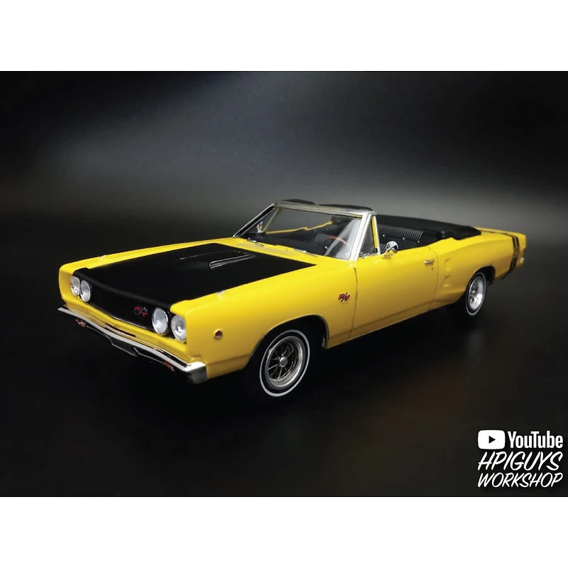 1968 Dodge Coronet Convertible w/ Trailer 1:25 Scale Model Kit