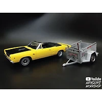 1968 Dodge Coronet Convertible w/ Trailer 1:25 Scale Model Kit