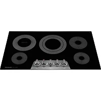 36 inch 5 Burner Black Stainless Built-In Electric Cooktop