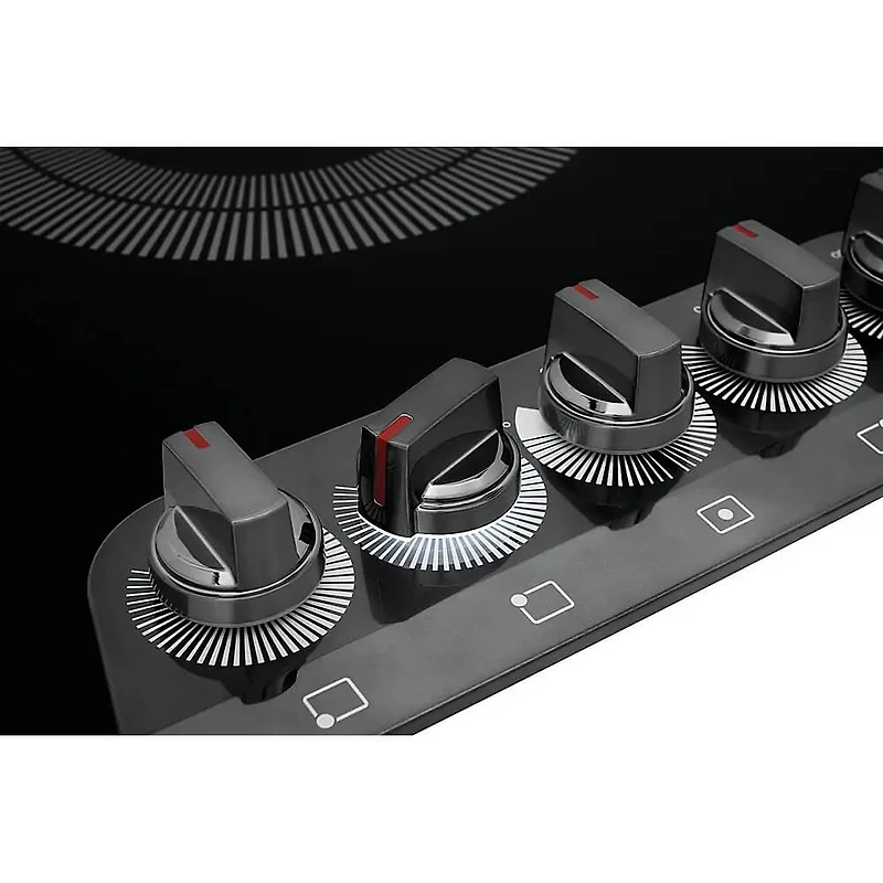 36 inch 5 Burner Black Stainless Built-In Electric Cooktop