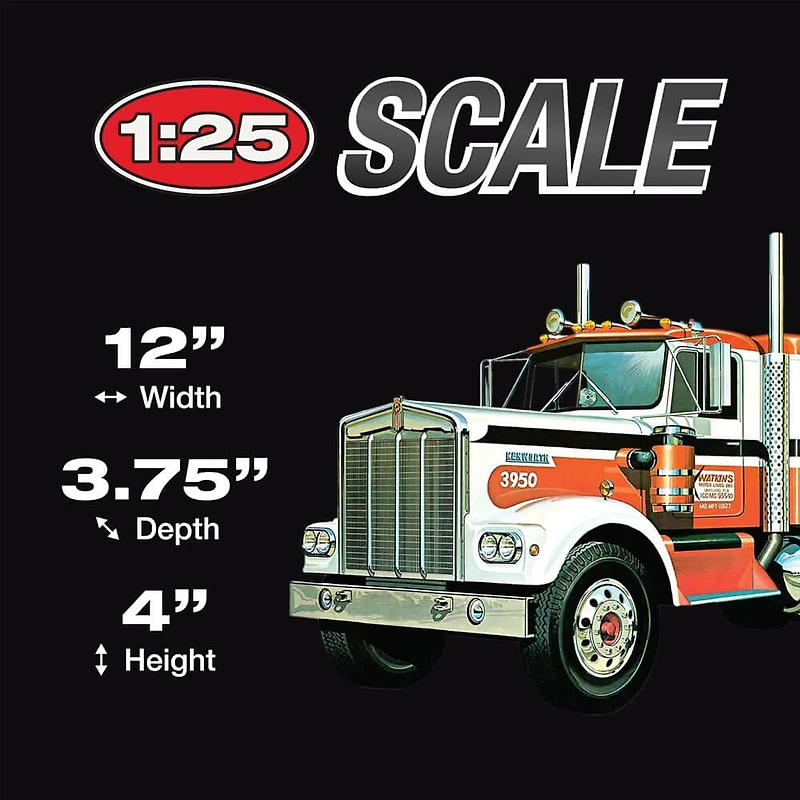 Kenworth W925 Conventional 1:25 Scale Model Kit