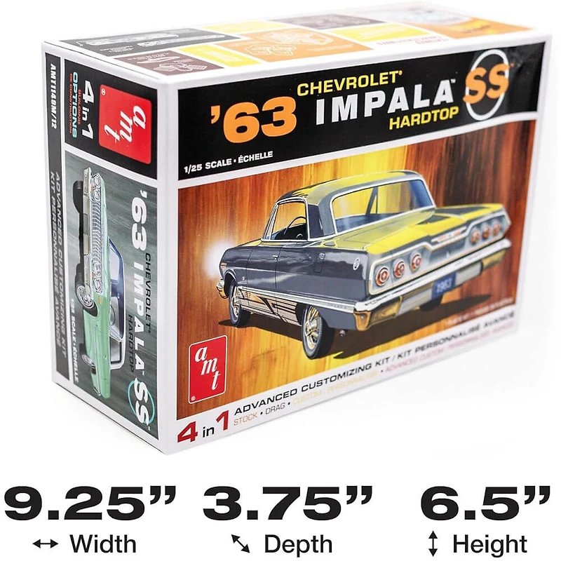 1963 Chevy Impala SS Hardtop 1:25 Scale Model Kit