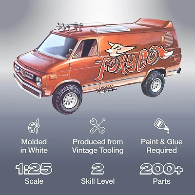 1975 Chevy Van inchFoxy Box inch 1:25 Scale Model Kit