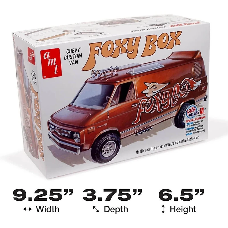 1975 Chevy Van inchFoxy Box inch 1:25 Scale Model Kit