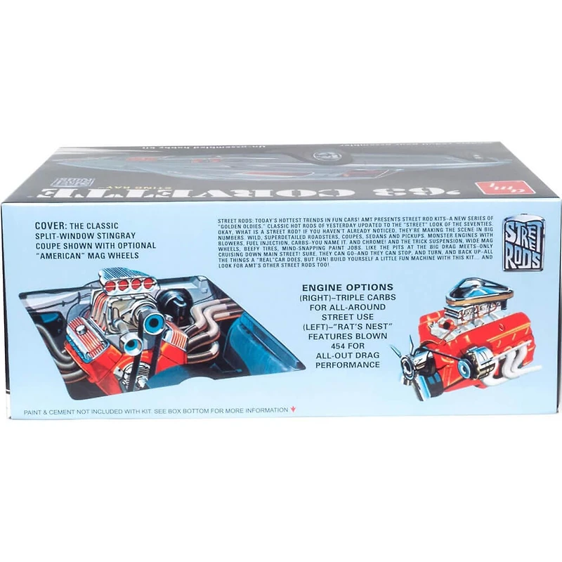 1963 Chevy Corvette Sting Ray 1:25 Scale Model Kit